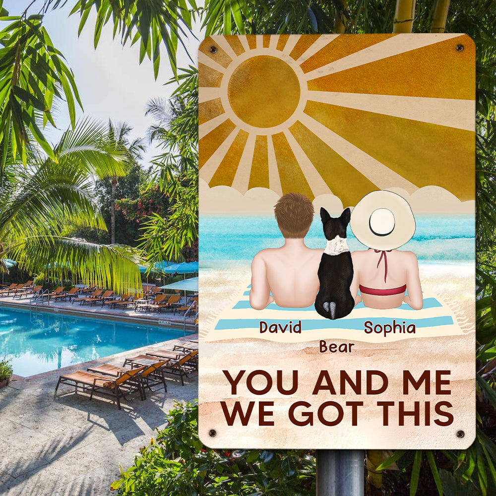 We Got This - Personalized Custom Heavy Gauge Aluminum Metal Sign in 8' x 12' and 12' x 18' Sizes
