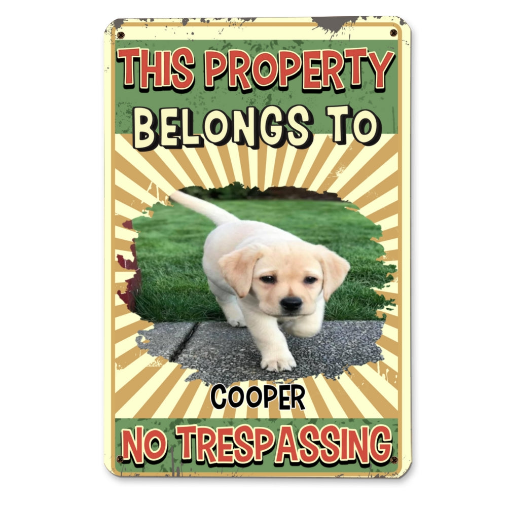 Personalized Custom Warning You Photo Metal Sign - Rusty Steel Style for Home & Office
