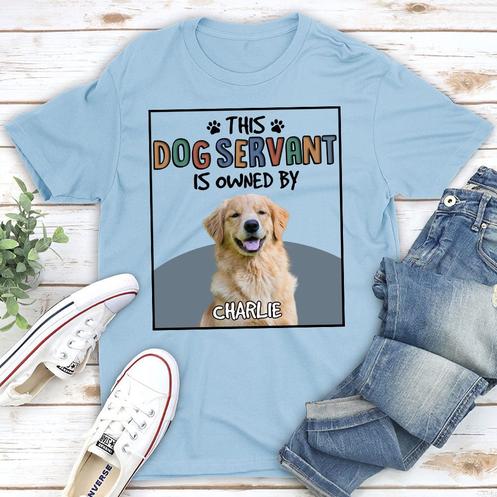 This Pet Servant - Personalized Custom Unisex 5.3 oz T-shirt for Pet Lovers