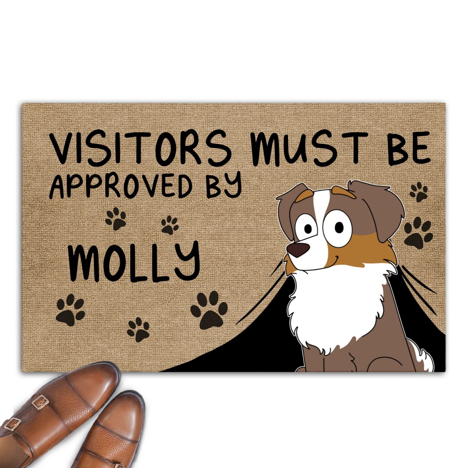 Dog-Approved Personalized Custom Doormat with Sublimation Printing and Multiple Size Options