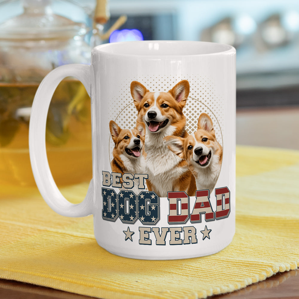 Custom Photo Ultimate Dog and Cat Dad Personalized Custom Coffee Mug - Ideal Gift for Pet Lovers