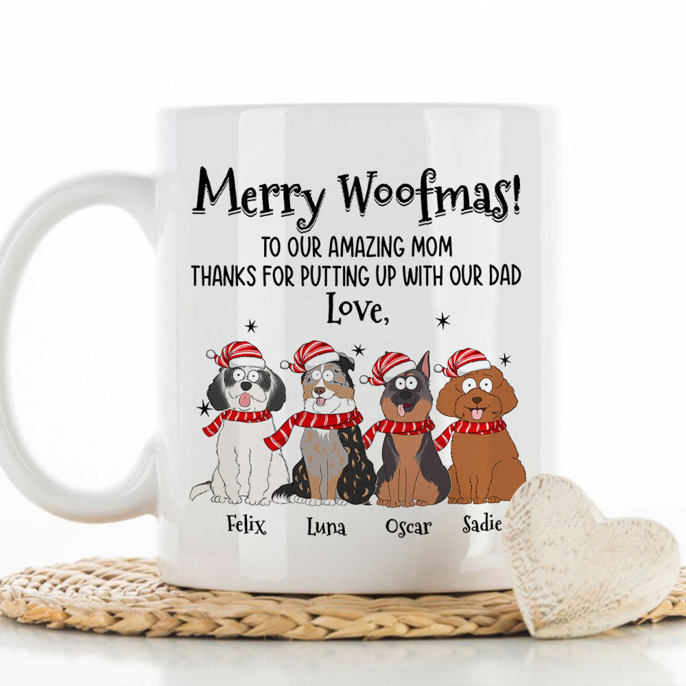 Personalized Custom Coffee Mug for an Amazing Christmas with Your Dog