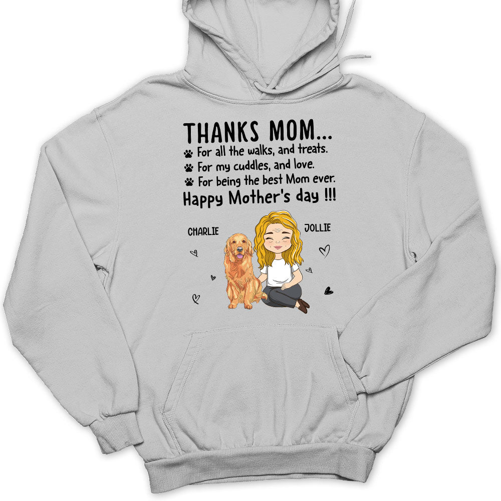 Thanks Mom - Personalized Custom Unisex 8.0 oz Hoodie for Pet Lovers