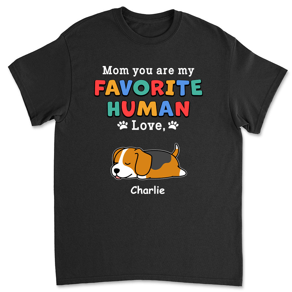 Favorite Dog Parents - Personalized Custom Unisex 5.3 oz T-shirt for Pet Lovers