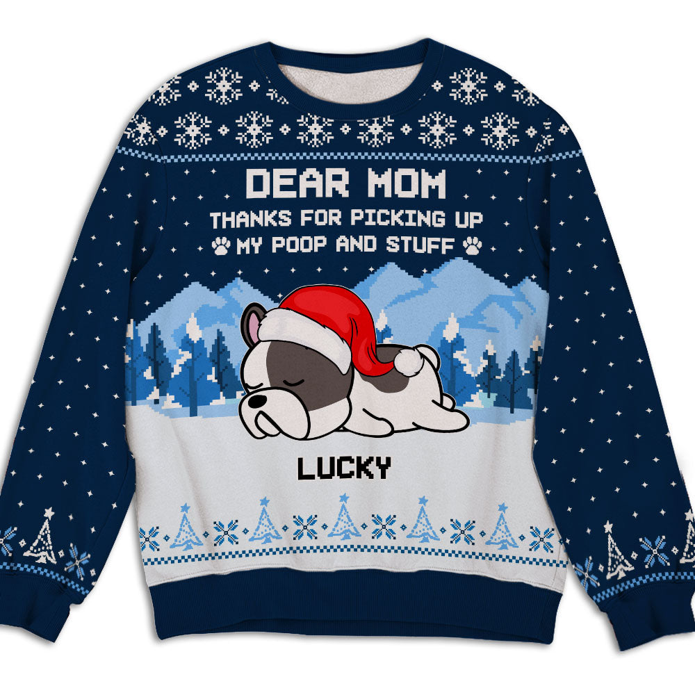 Unique Christmas Personalized Custom All-Over-Print Sweatshirt for Pet Lovers