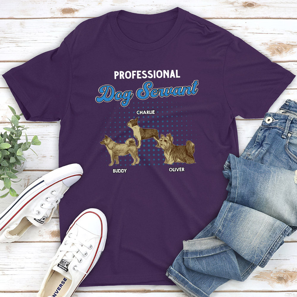 Exclusive Personalized Custom Unisex Professional Dog Servant T-shirt - Ideal Gift for Pet Lovers