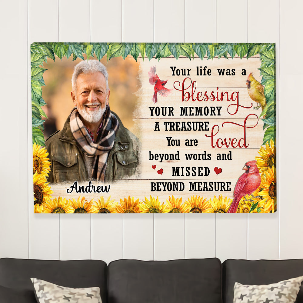 The Blessing Life - Exquisite Personalized Custom Photo Canvas for Unforgettable Gifting