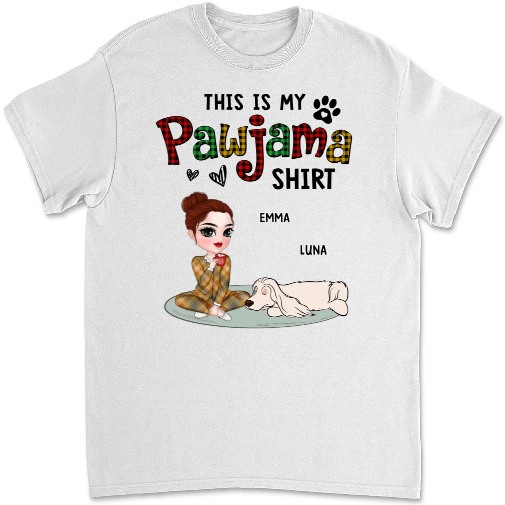 Pawjama Shirt Ver Pet - Personalized Custom Unisex 5.3 oz T-Shirt for Pet Lovers