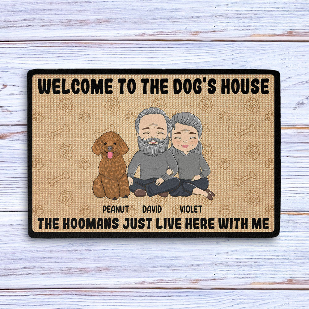 Welcome To The Dog House - Personalized Custom Doormat with Your Dog's Picture