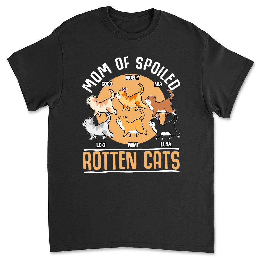 Spoiled Cats - Customizable Unisex 5.3 oz Personalized T-shirt for Pet Lovers
