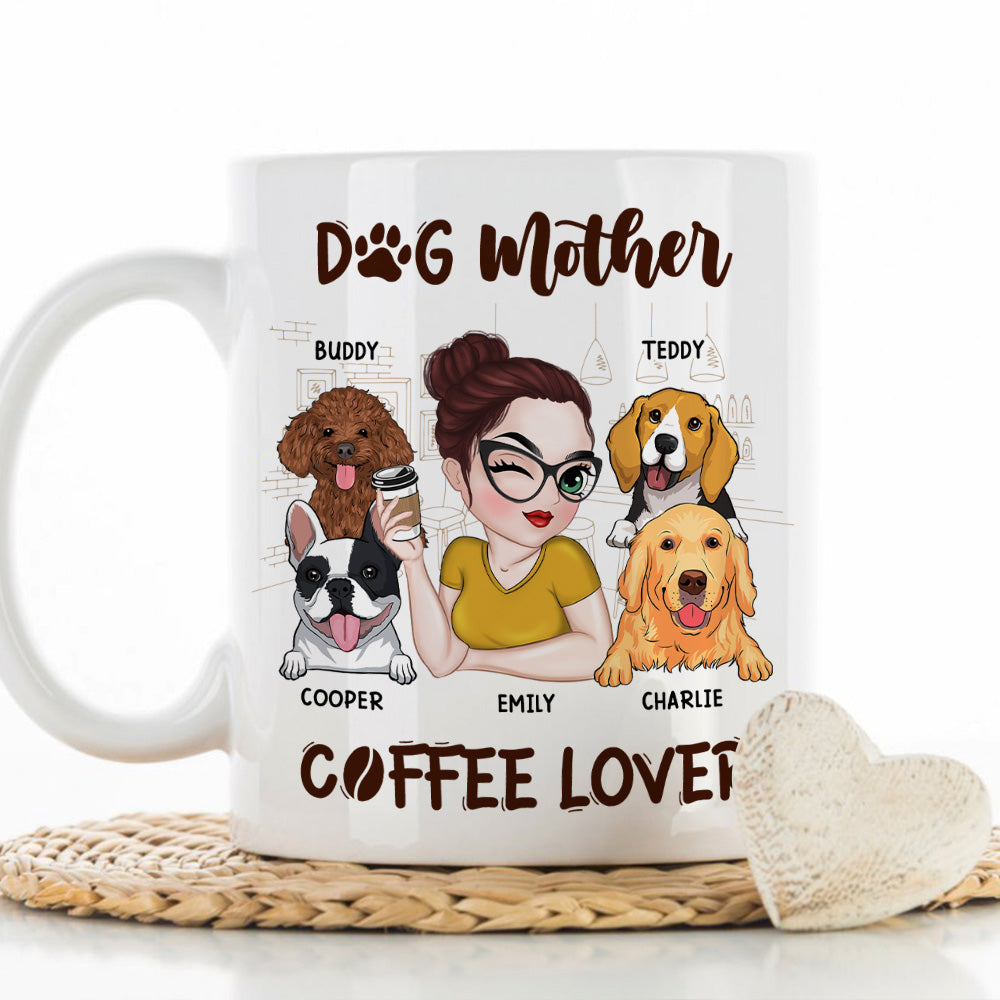 Dog Mother Coffee Lover - Exquisite Personalized Custom Coffee Mug for Pet Enthusiasts