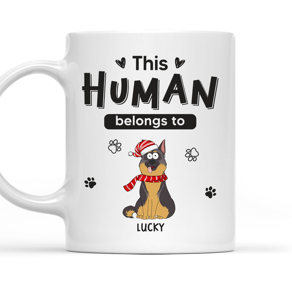 Belongs To Pets Christmas - Exclusive Personalized Custom Coffee Mug for Pet Lovers