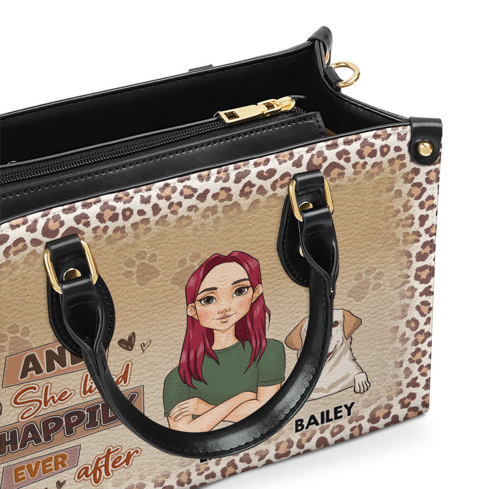 Happily Ever After - Personalized Custom Leather Handbag for Fur Baby Lovers