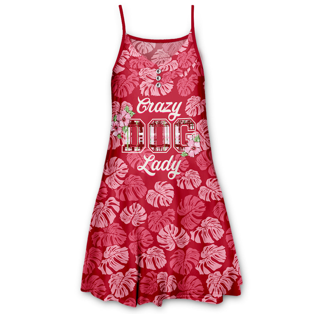 Crazy Dog Lady - Trendy Adjustable Strap Dress for Pet Lovers