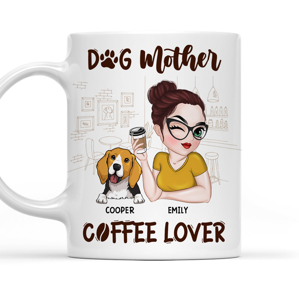 Dog Mother Coffee Lover - Exquisite Personalized Custom Coffee Mug for Pet Enthusiasts