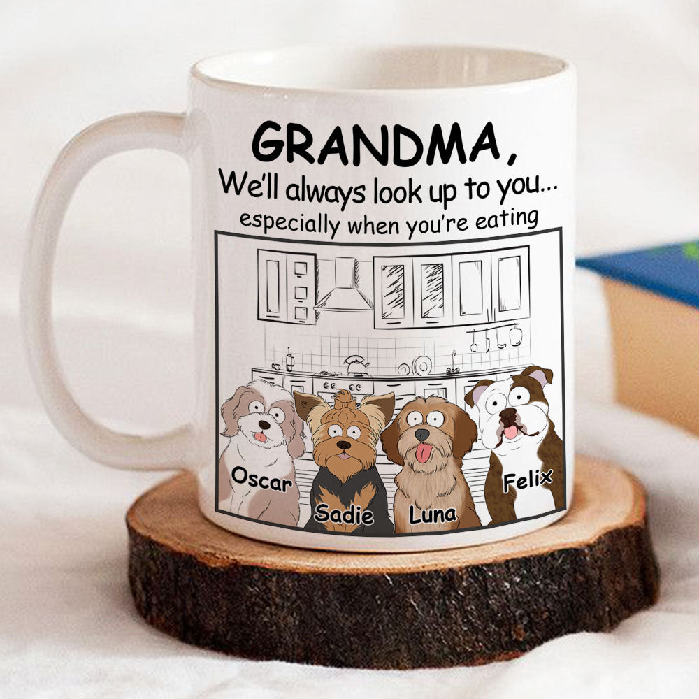 Always Look Up - Personalized Custom 11oz Coffee Mug for Pet Lovers