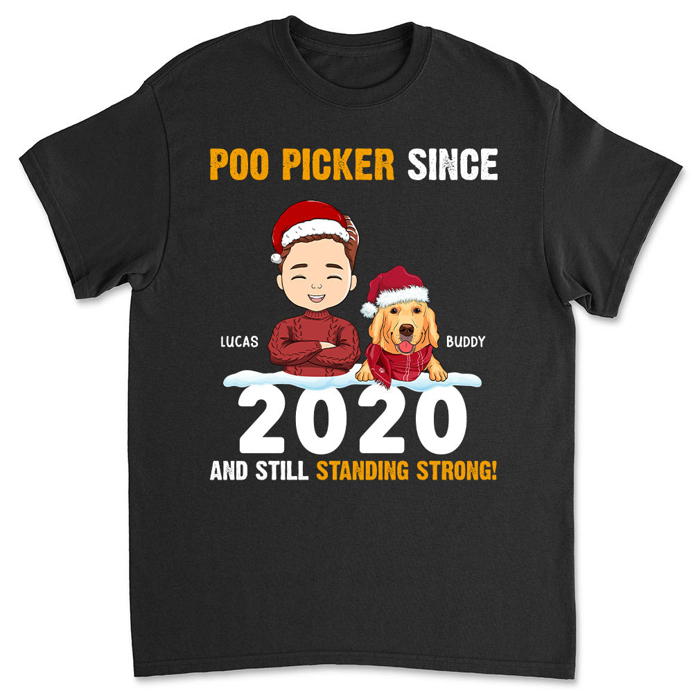 Personalized Custom Unisex 5.3 oz Poo Picker T-shirt - Ideal Gift for Pet Lovers