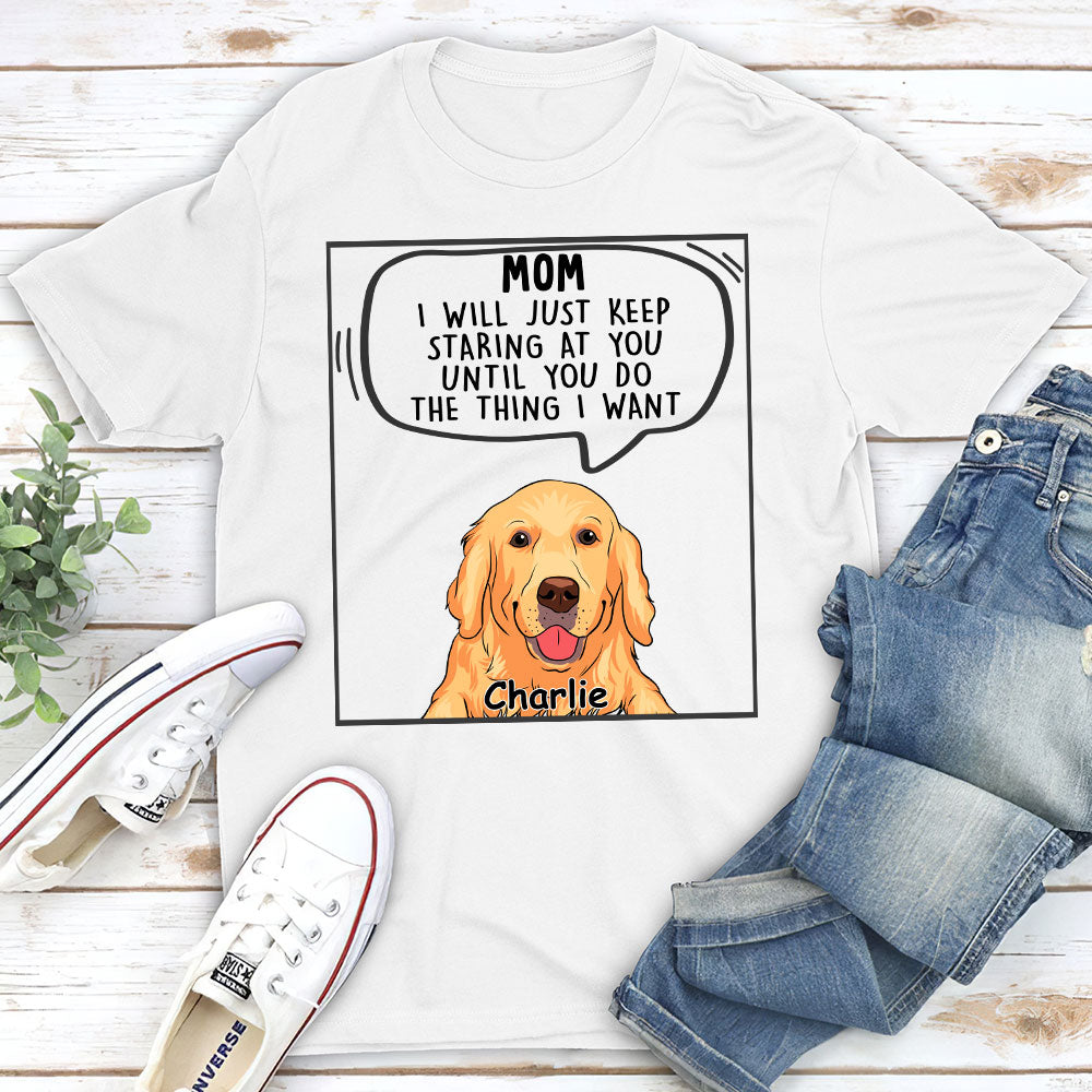 Personalized Custom Premium 'Dogs Will Just' T-shirt for Pet Lovers