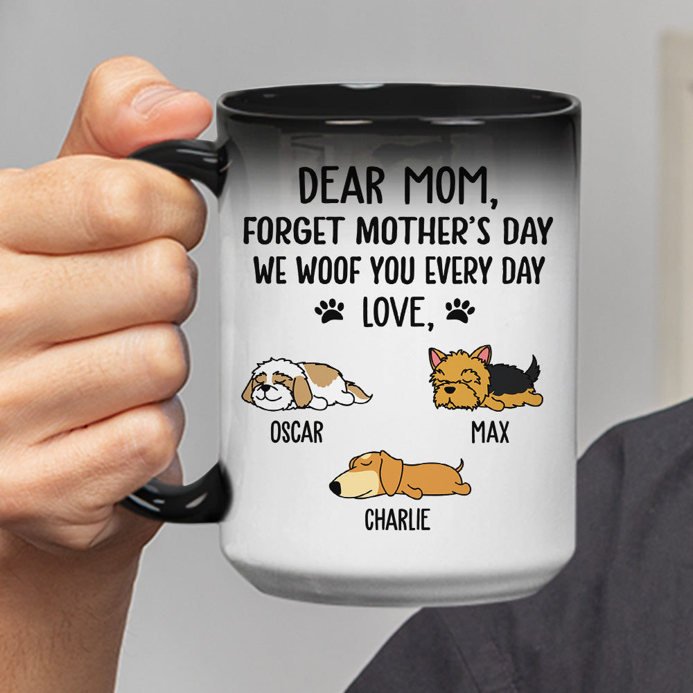 Woof You Dad - Personalized 11oz/15oz Custom Color Changing Ceramic Mug for Pet Lovers