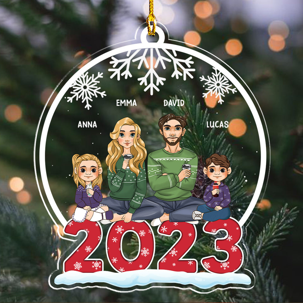 2023 Family - Personalized Custom Acrylic Christmas Ornament