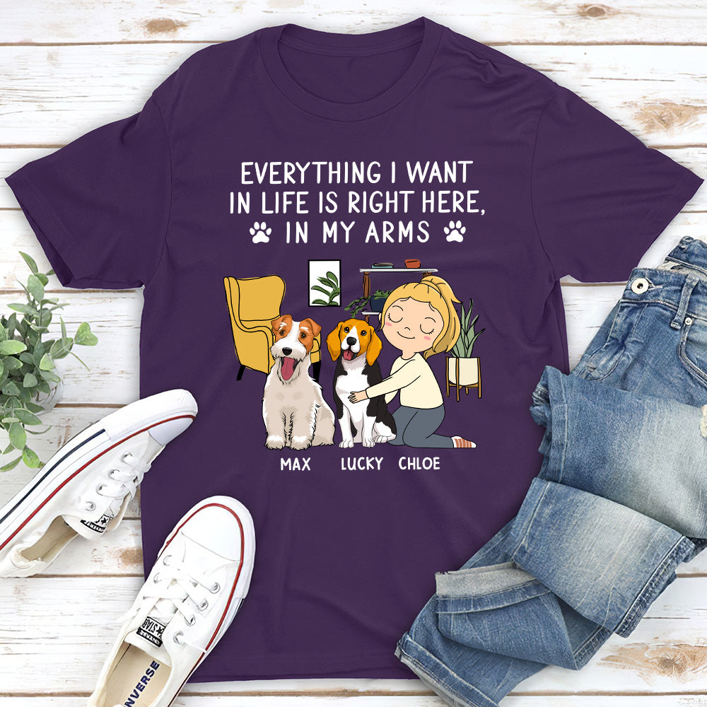 I Want - Personalized Custom Unisex 5.3 oz T-shirt for Pet Lovers