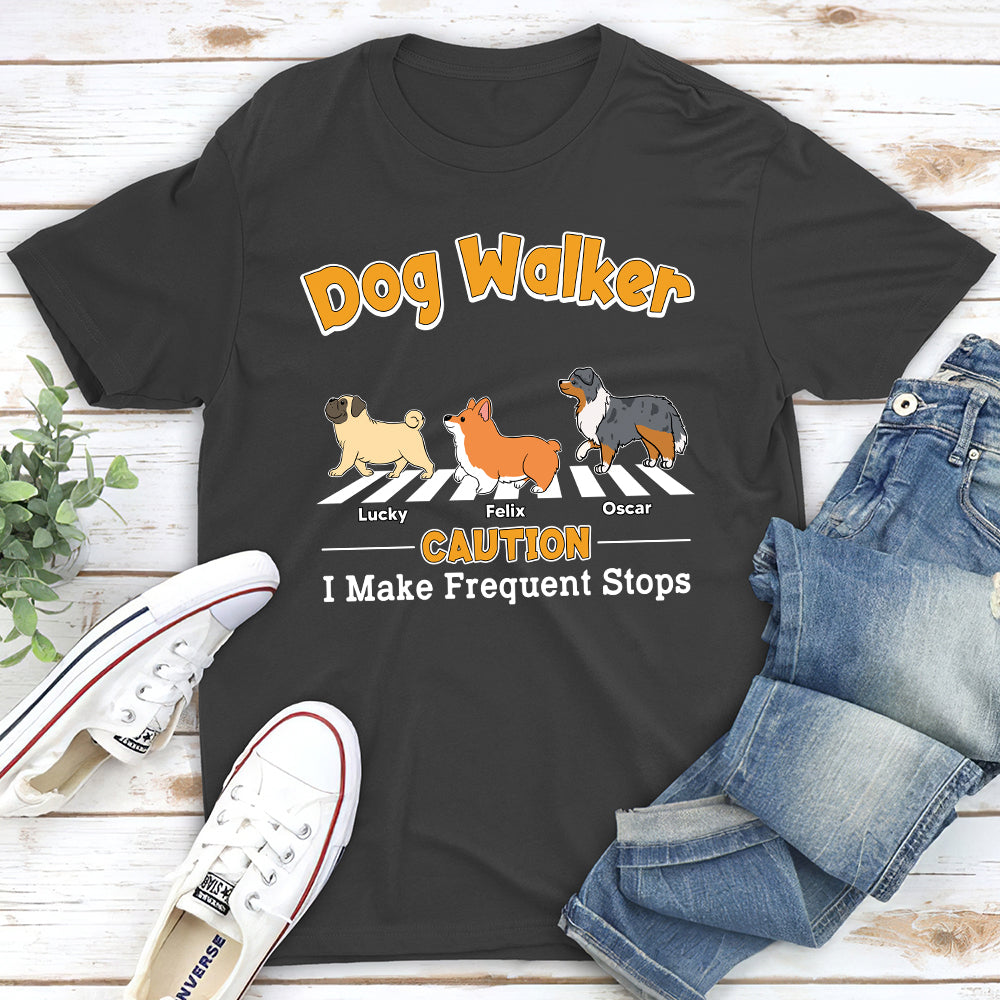 Unique Personalized Custom Unisex Frequent Stops T-shirt - Ideal for Pet Lovers
