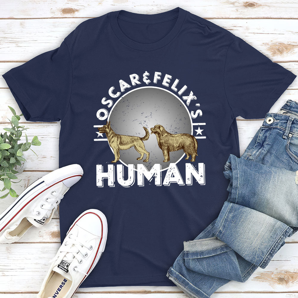 Dog Person Circle - Personalized Custom Unisex 5.3 oz T-shirt for Pet Lovers