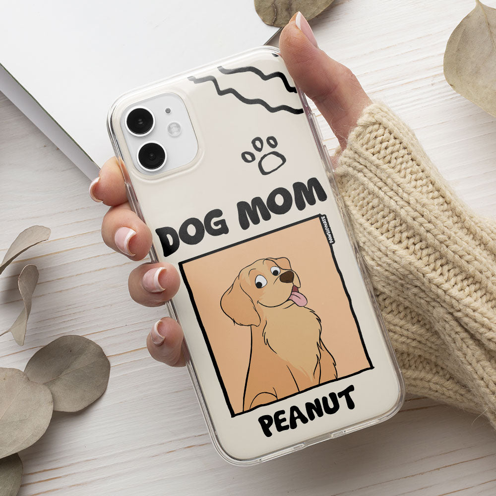 Funny and Adorable Dog Cartoon - Customizable Personalized Phone Case for Pet Lovers