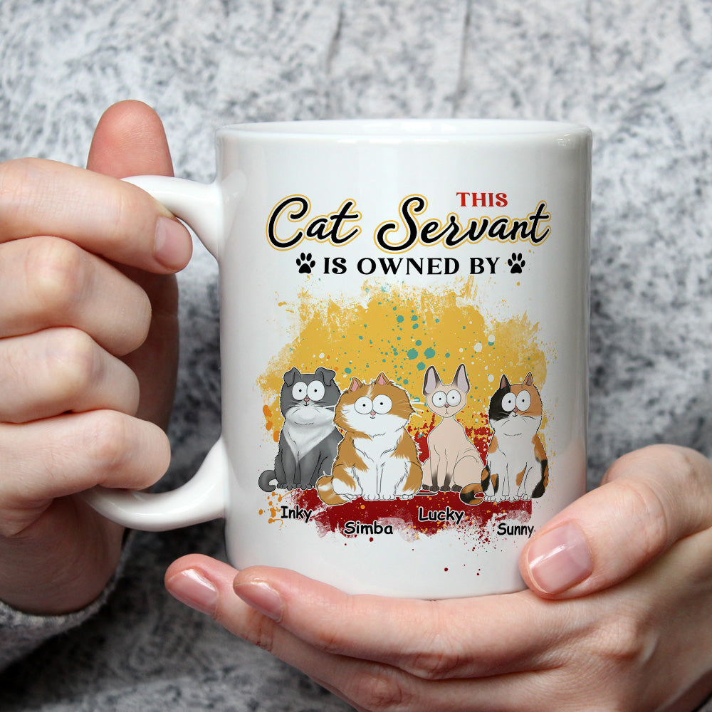 This Cat Servant - Personalized Custom 11oz and 15oz Coffee Mug for Pet Lovers