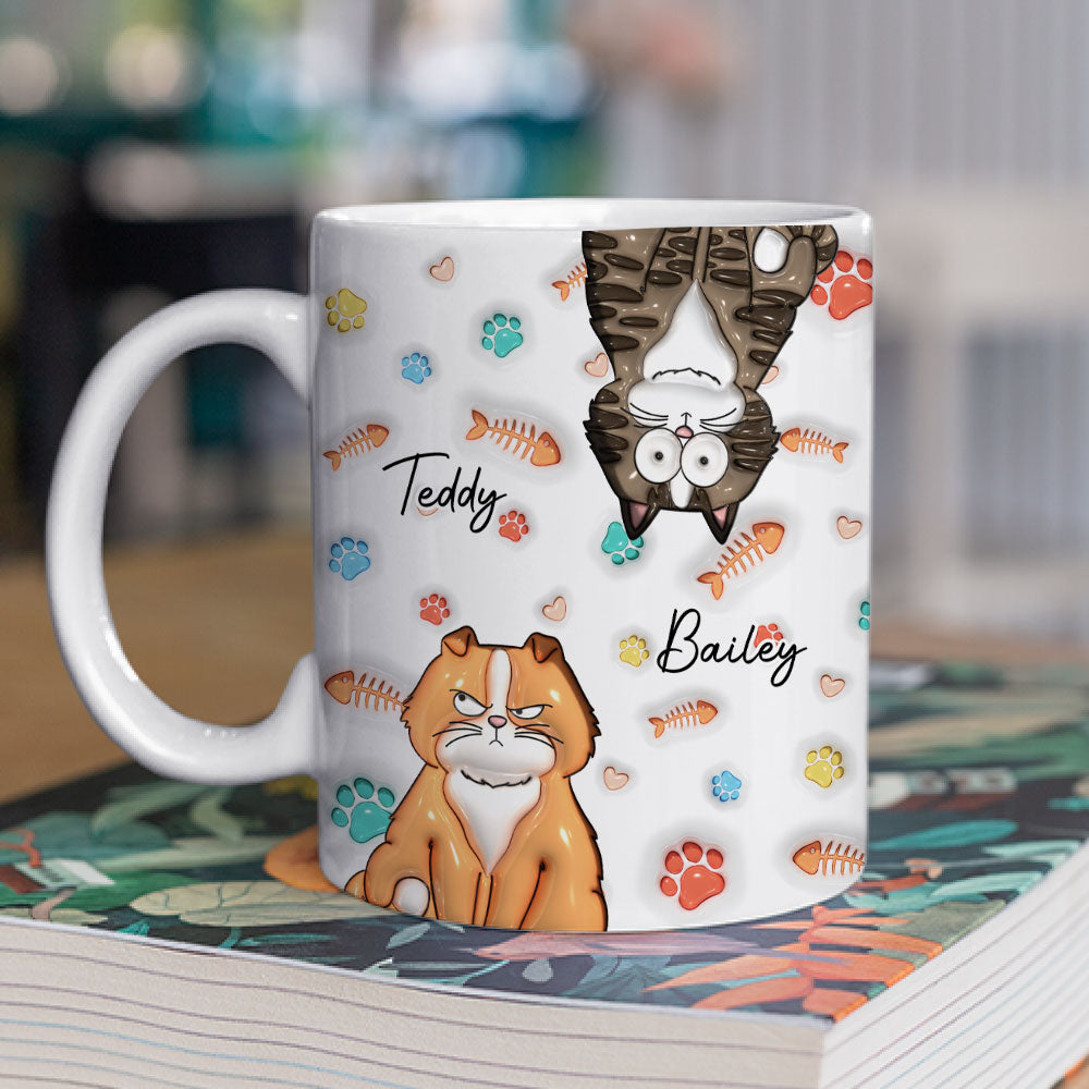 My Lovely Cat Babies - Unique Personalized Custom 3D Inflated Effect Ceramic Mug (11oz & 15oz)