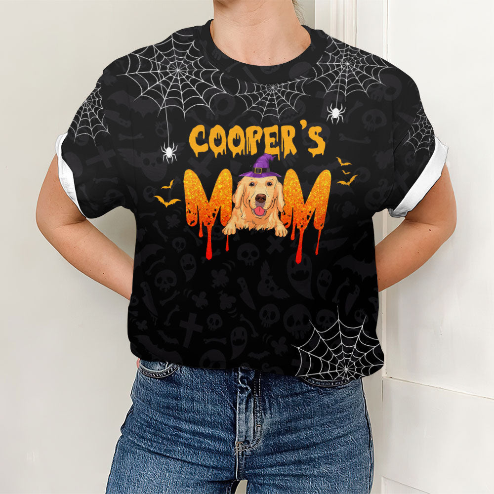 Halloween Mom - Customizable All-over-printed Premium Comfort T-shirt