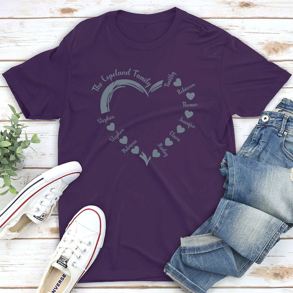 Heart Around You - Customizable Personalized Unisex 5.3 oz T-shirt for Pet Lovers