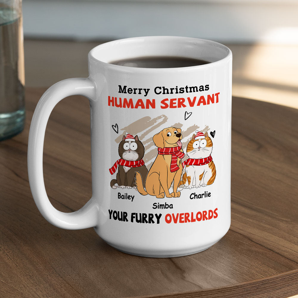 Merry Christmas - Personalized Custom Ceramic Coffee Mug for Pet Lovers (11oz & 15oz)