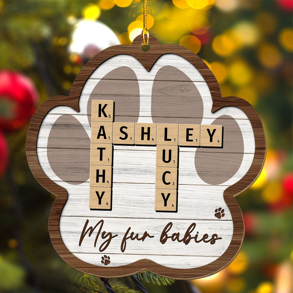 My Pet Is My Happy Place - Exquisite Personalized Custom Wood Christmas Ornament