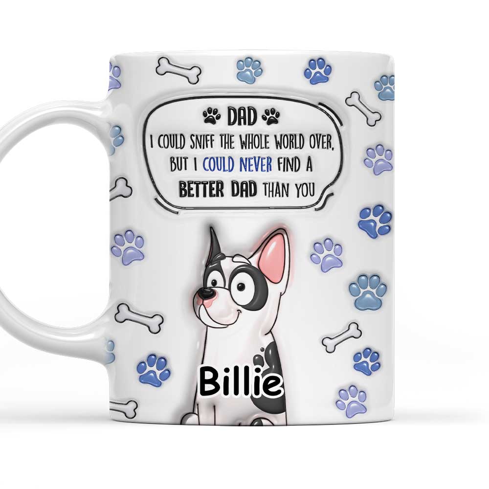 Exquisite Personalized Custom 3D Inflated Effect Ceramic Mug - Ideal for Mom and Dad