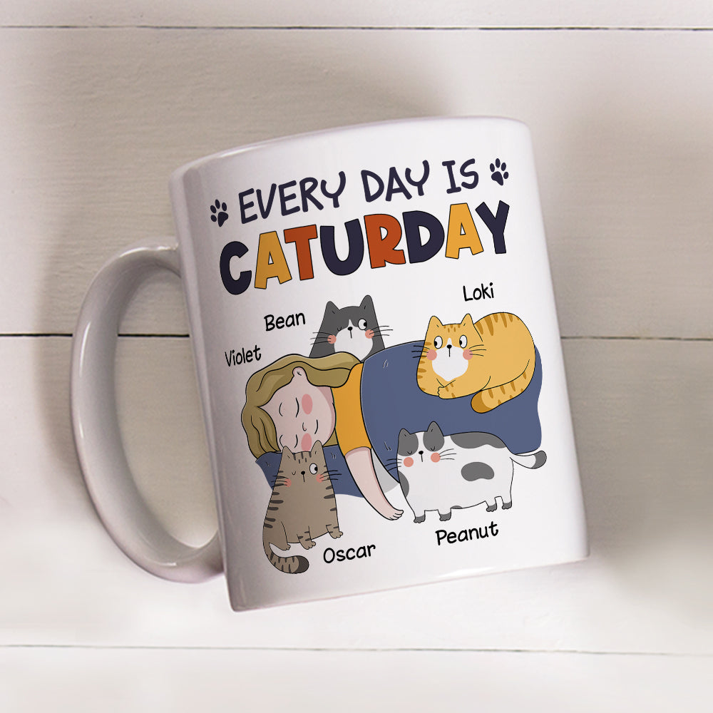 Caturday - Exquisitely Personalized Custom Coffee Mug for Pet Lovers