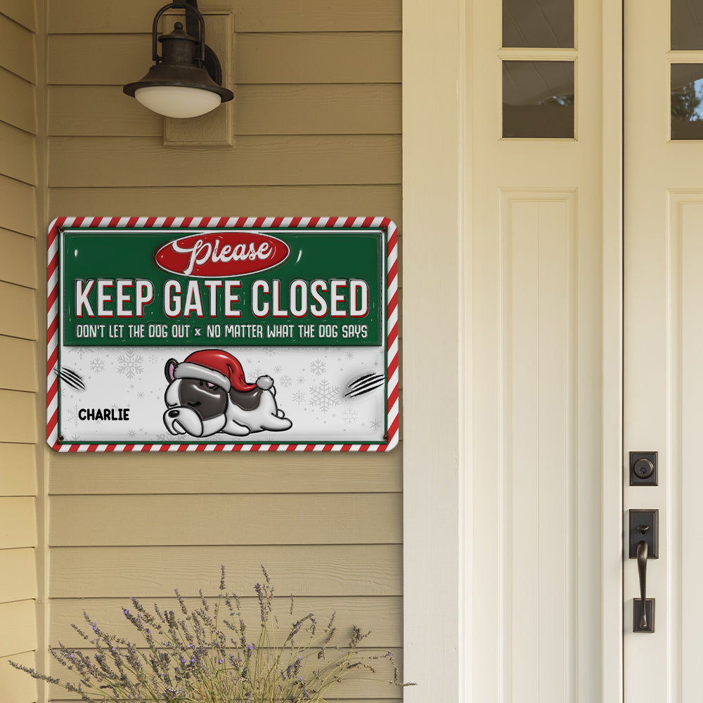 Exclusive Personalized Custom 3D Inflated Effect Metal Sign for No Matter What Christmas