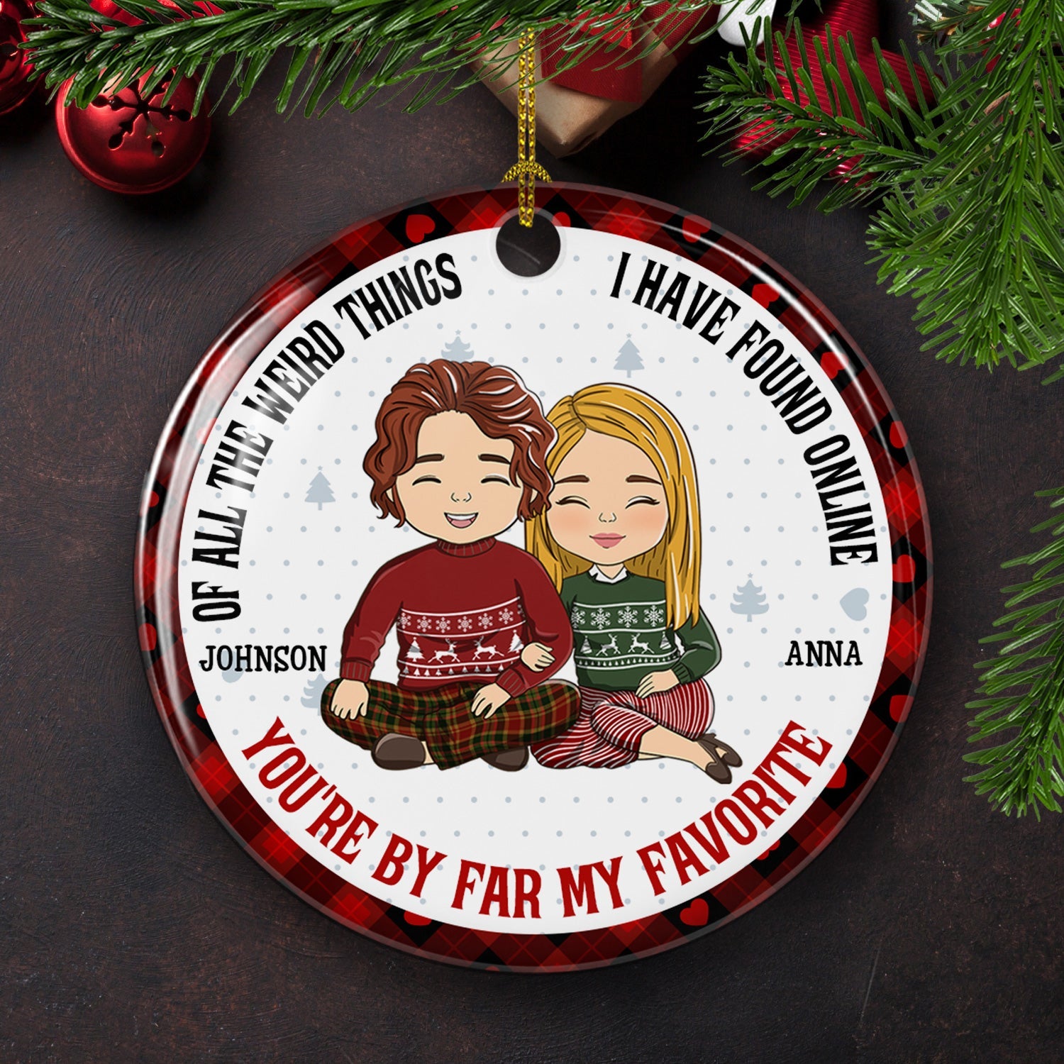 Top - Rated Personalized Custom Circle Ceramic Christmas Ornament: A Heart - warming Keepsake