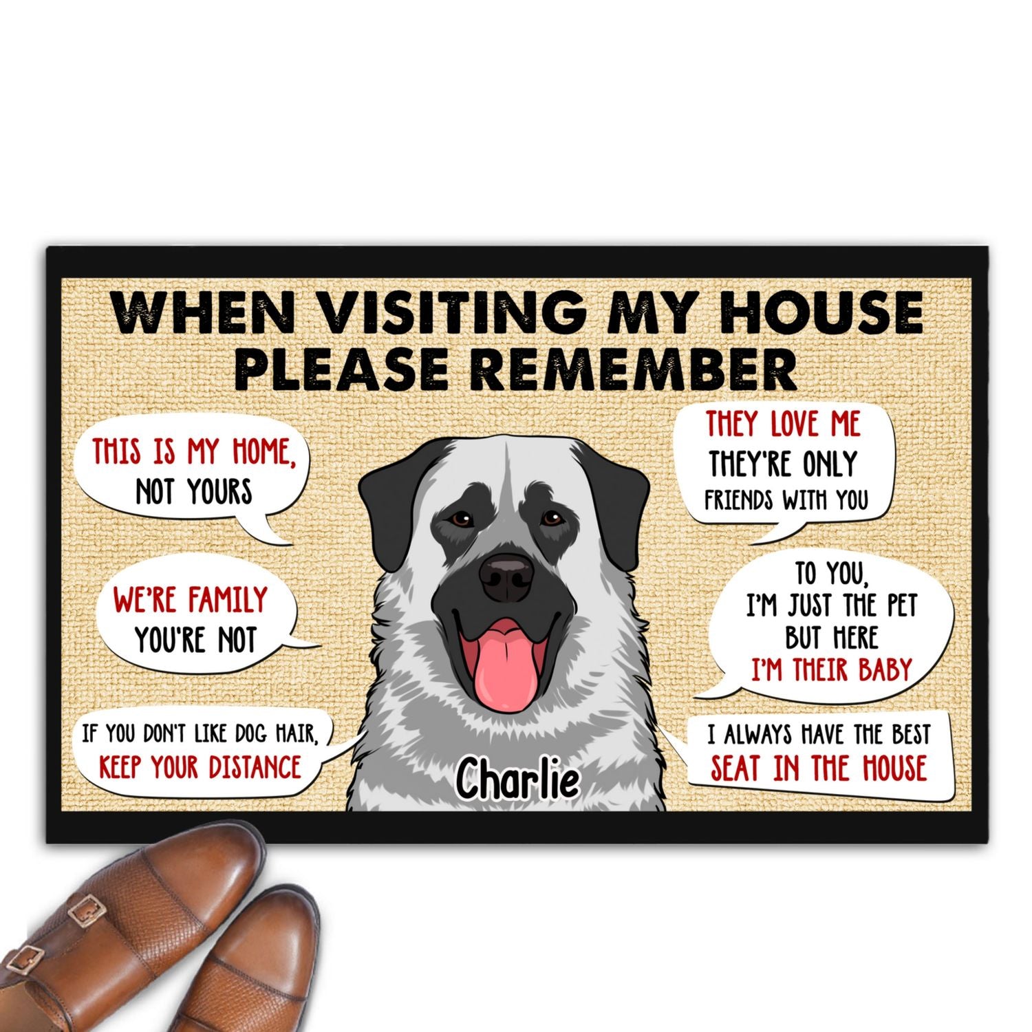 Personalized Custom Doormat - The Perfect Welcome for Pet Lovers When Visiting Our House