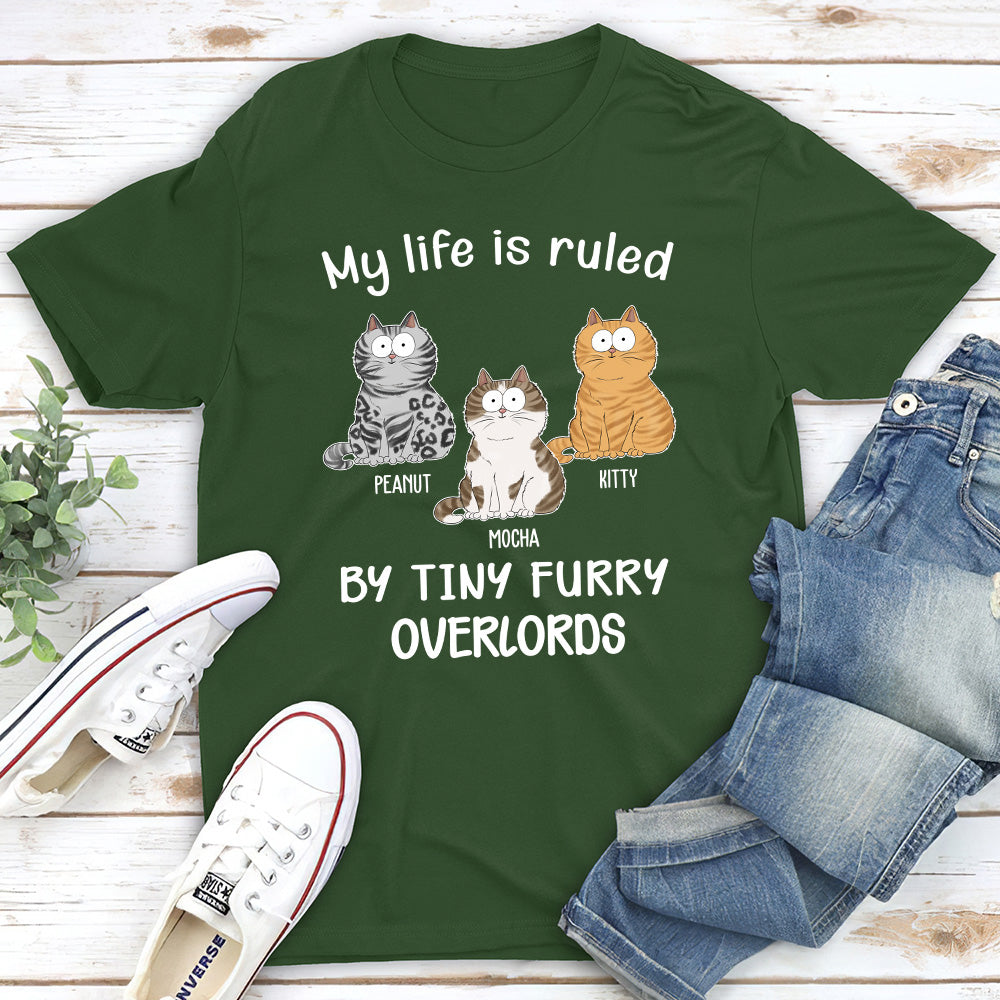Cat Ruled My Life - Personalized Custom Premium Men's 4.2 oz T-shirt for Pet Lovers
