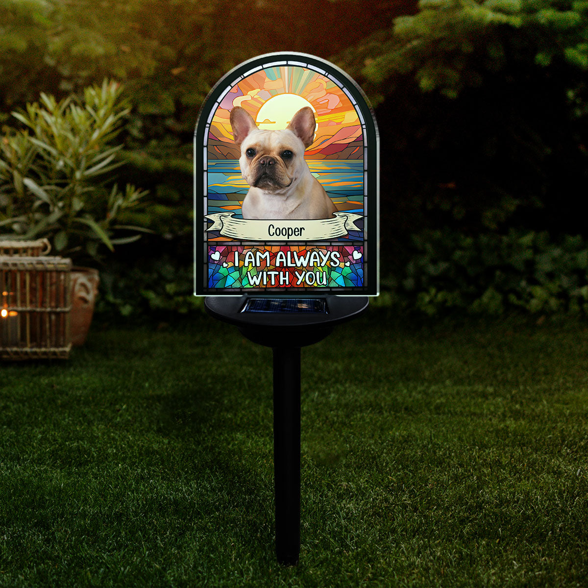 I am Always With You - Personalized Custom Acrylic Solar Light for Memorials