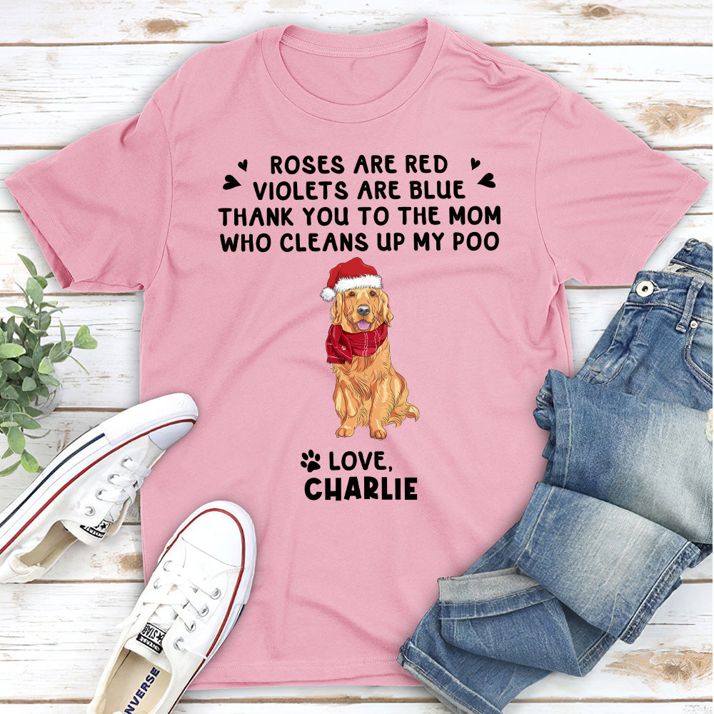 Thanks To Dad - Personalized Custom Unisex 5.3 oz T-shirt for Pet Lovers