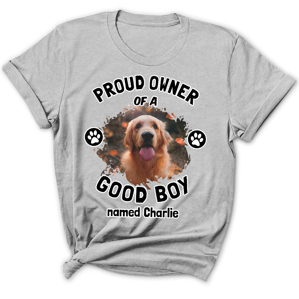 Personalized Custom Women's 'Proud Owner' Photo T-shirt - Ideal Gift for Pet Lovers