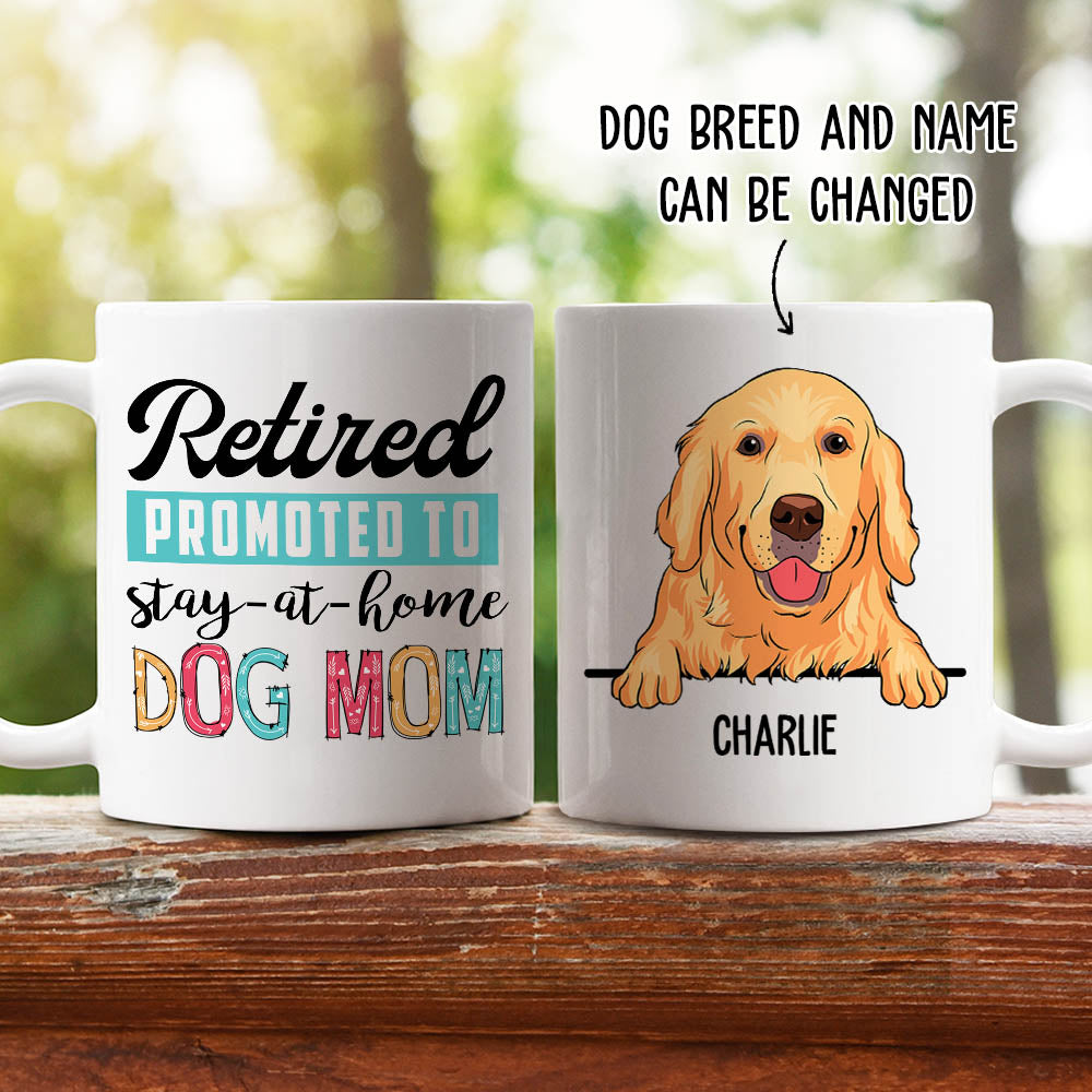 Retired Promoted To - 11oz/15oz Personalized Coffee Mug for Pet Lovers