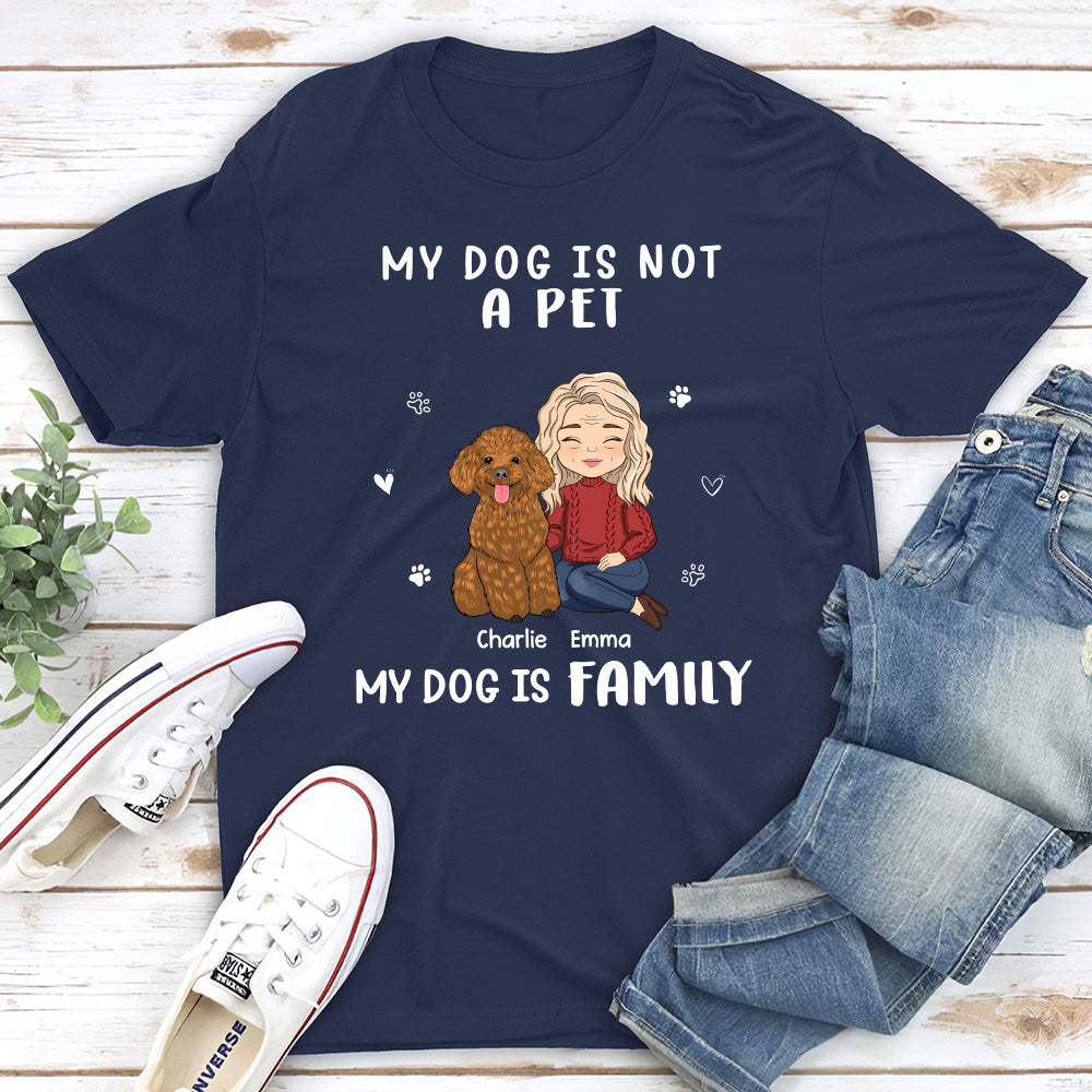Not A Pet - Personalized Custom Unisex 5.3 oz T-shirt for Pet Lovers