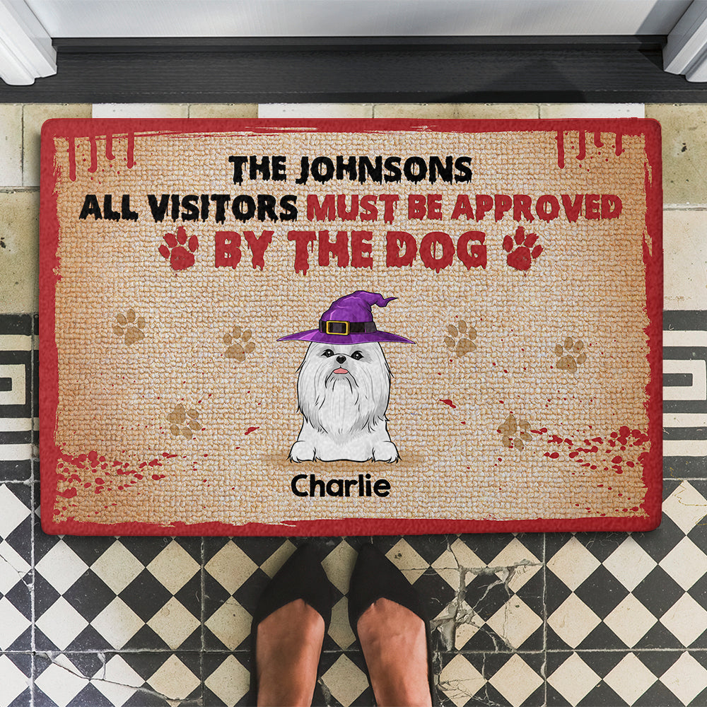 By The Dogs - Personalized Custom Doormat with Your Dog's Picture
