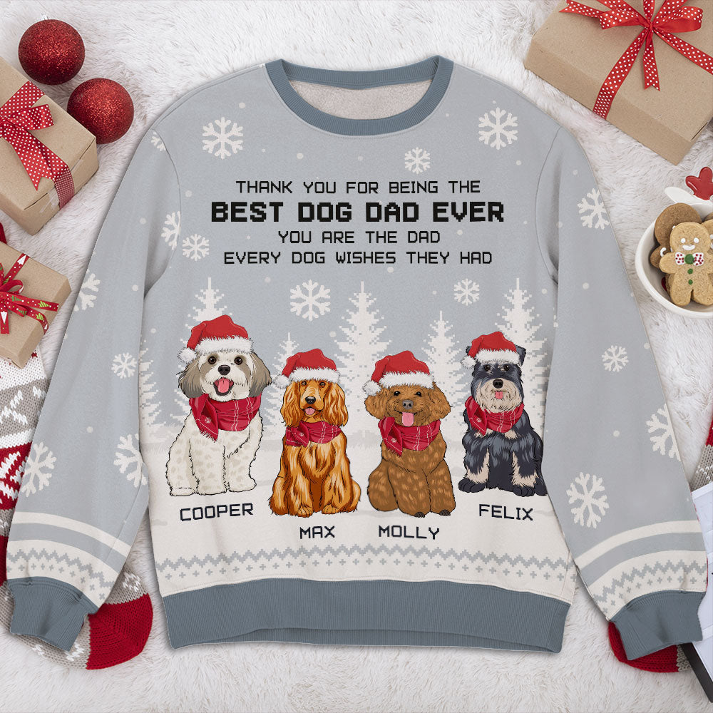 Every Dog Wishes - Personalized Custom All-Over-Print Unisex Polyester Blend 8.8 oz Sweatshirt for Dog Lovers