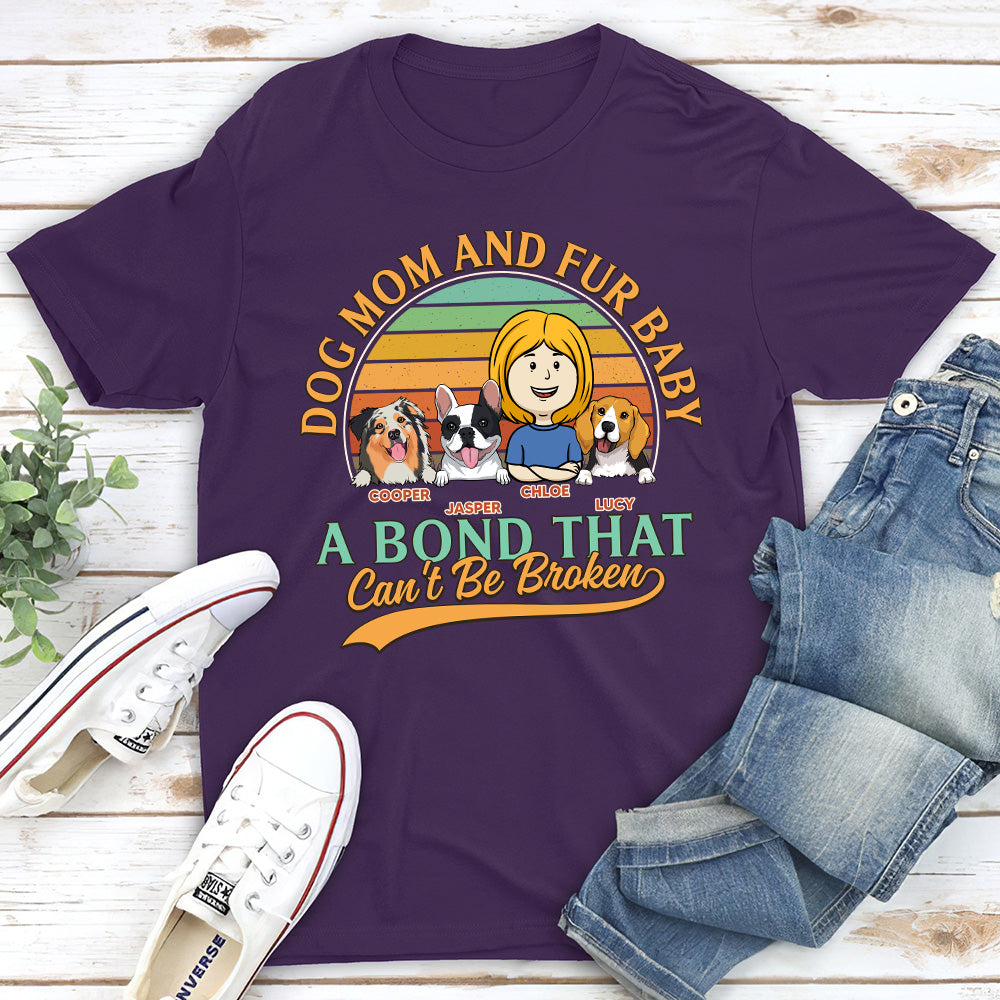 Customizable Unisex Dog Mom & Fur Baby Personalized T-shirt - Ideal Gift for Pet Lovers