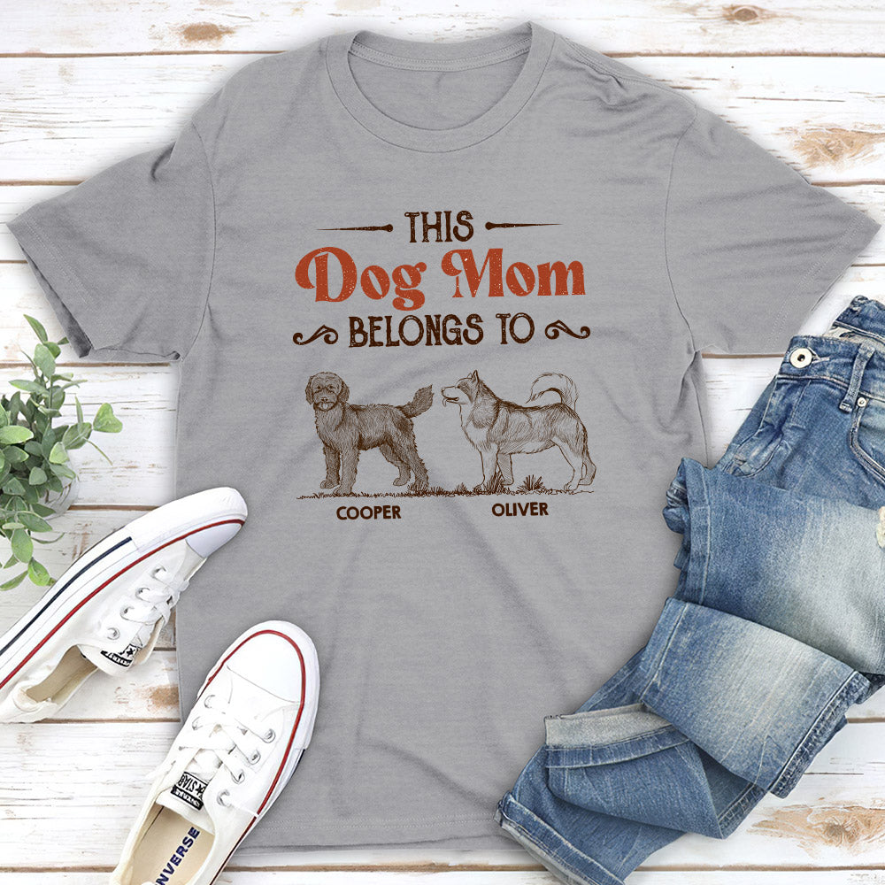 Personalized Custom Unisex Mom Dad Belong To T-shirt - Perfect Gift for Pet Lovers