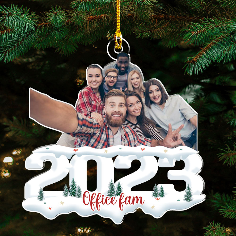 2023 Christmas Custom Photo Acrylic Ornament for Friends and Colleagues - Personalized Joy of the Season